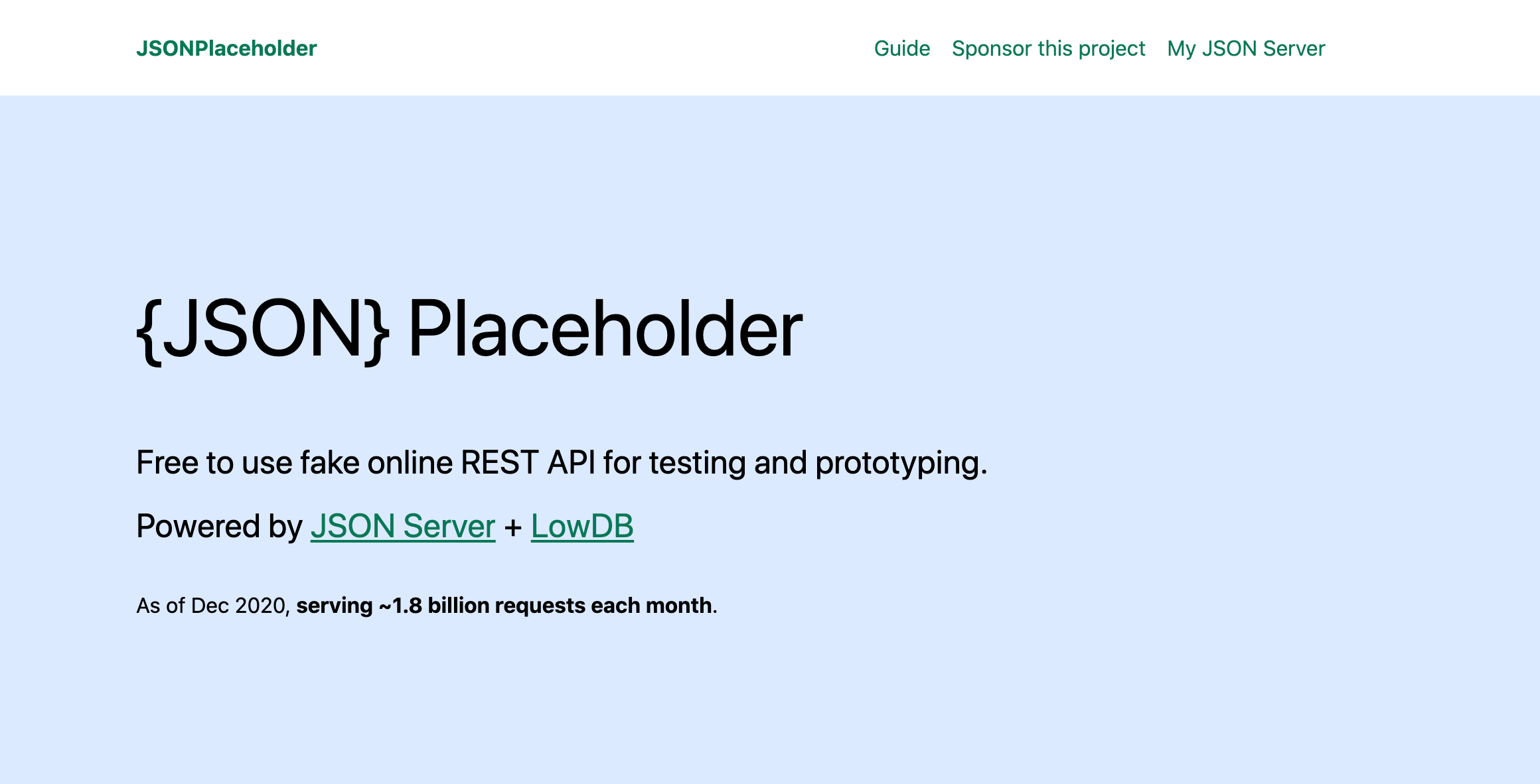 {JSON} Placeholder